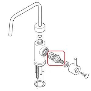 KVK KVK正規取扱店 KPS018純正品 メール便無料 止水カートリッジ 旧
