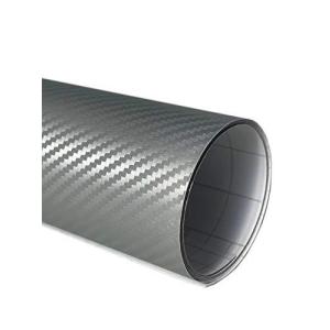 TARO WORKS カーボンシール 3Dリアル 車 外装 カーラッピングフィルム 銀 152×30