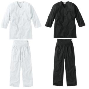 楽しく生きる男さん専用4セット　ダボシャツ上下白M寸　T/C ダボシャツ上下セット（半ズボン・半また引き）祭り着 祭り服 白 黒