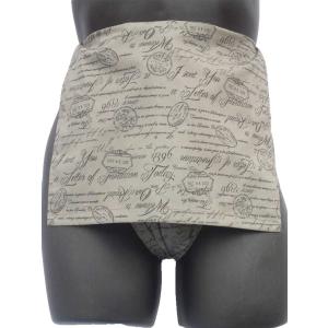 ふんどし 英字柄 ブラウン 日本製 送料無料 越中褌 綿100% T字帯 水行 祭