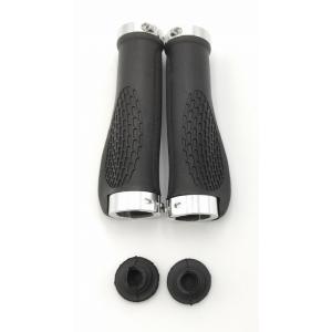 0350 自転車 ハンドルグリップ 銀 シルバー 交換 補修 修理 予備 ママチャリ キックボード ...