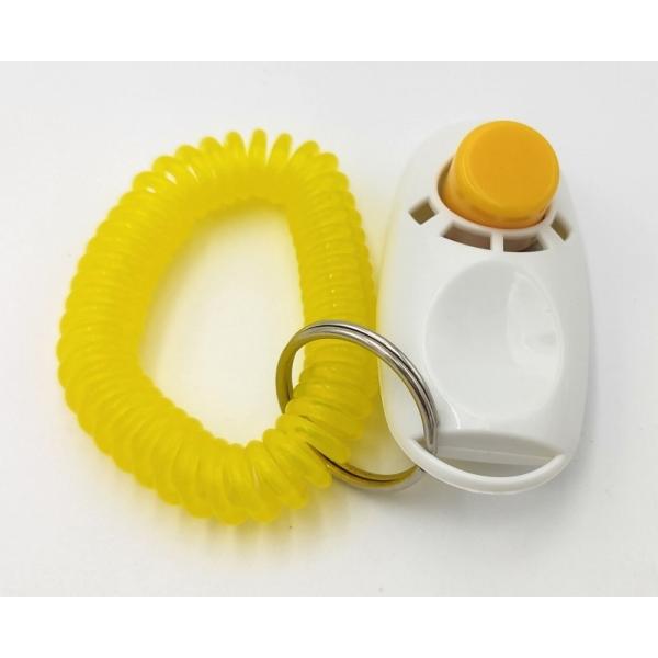 0384 クリッカー 犬 犬笛 猫 しつけ 音 ペットトレーニング クリッカー ホワイト