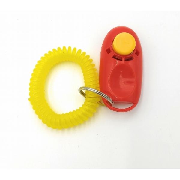 0387 クリッカー 犬 犬笛 猫 しつけ 音 ペットトレーニング クリッカー レッド