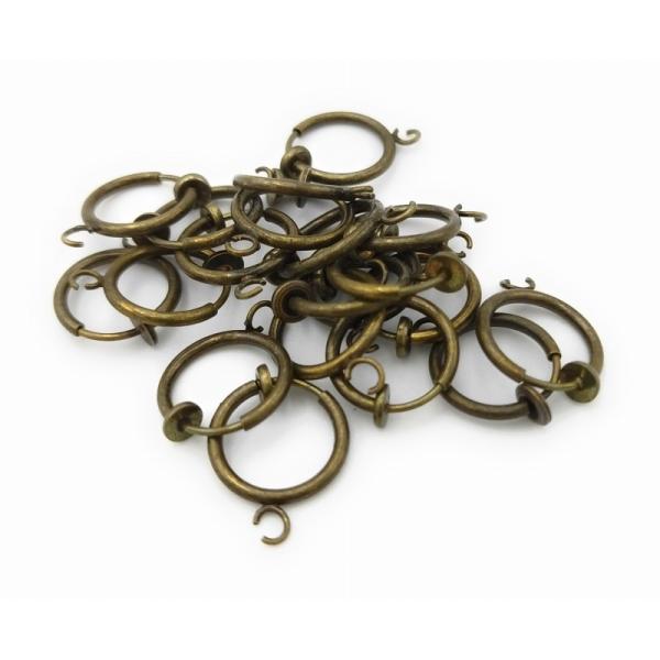 0424 カン付きイヤリング パーツ 13mm アンティークカラー パーツ ハンドメイド DIY 送...