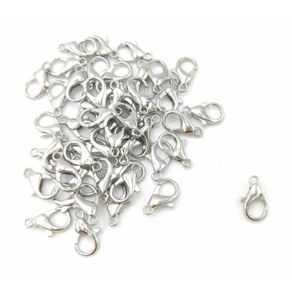 0432 カニカン シルバーメッキカラー 14mm 50個セット パーツ ハンドメイド DIY 送料...