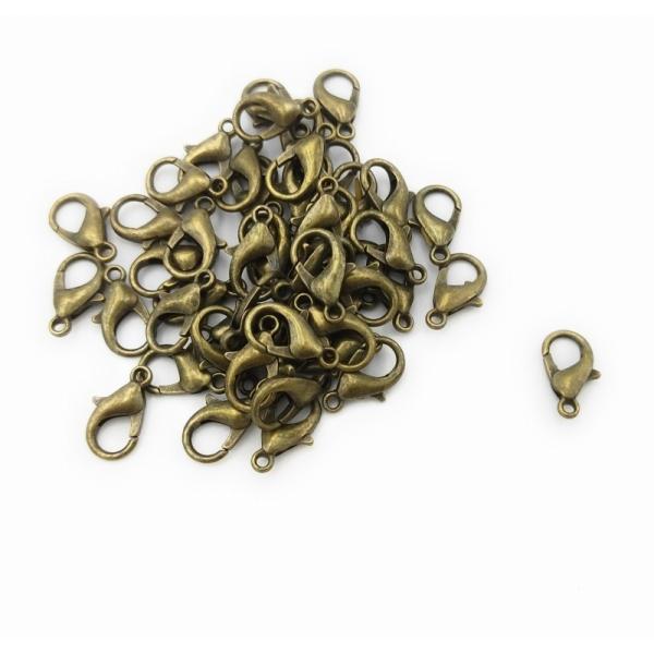 0433 カニカン アンティークカラー 14mm 50個セット パーツ ハンドメイド DIY 送料無...