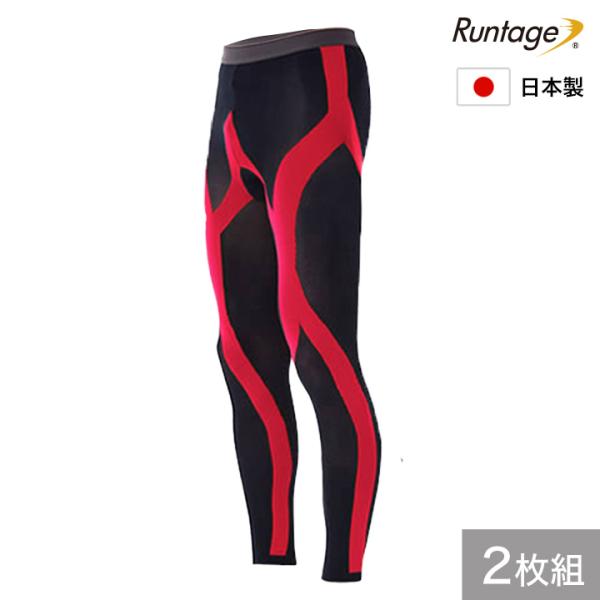 公式 スポーツ タイツ コンプレッション ランニング 登山 着圧  Runtage アスリートランナ...