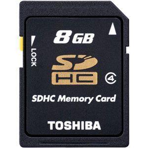 送料無料・新品・東芝 SDHCメモリーカード 8GB CLASS4 SD-L008G4