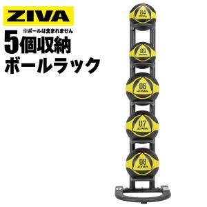 ボールラック 5個 ボールツリー 収納  ラック スタンド ZIVA ジーヴァ ZST-MDRK-6008｜ifitness-shop