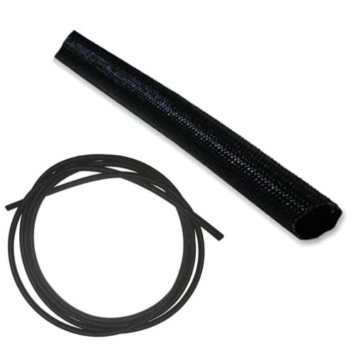 耐熱 耐火 シリコンファイバー グラス 配線カバー ハーネスカバー 結束カバー 10mm径 3m売り...