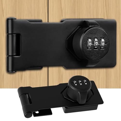 LOYELEY ドアロック 部屋鍵後付け 3桁ダイヤル式 鍵 落とし防止 引き戸 鍵 後付け 穴あけ...