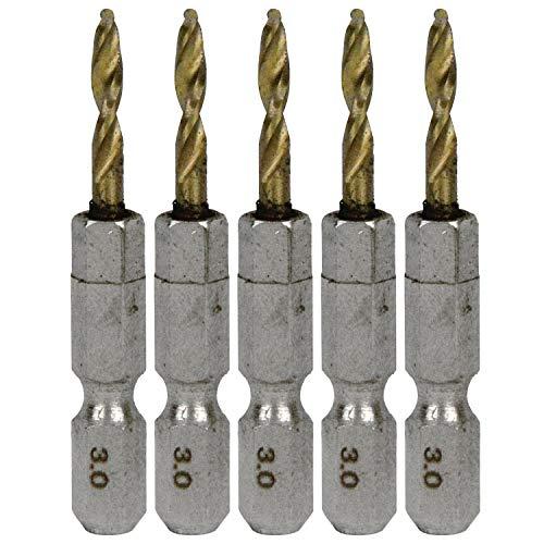 SK11(エスケー11) 六角軸Tin鉄ドリル 極短 5本組 3.0mm