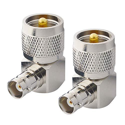leeyovk BNCメス?M型オス L型変換コネクタ 90度アダプタ 2個セット｜BNCJ?MP ...