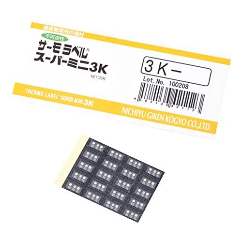 日油技研工業 サーモラベルスーパミニ3点表示 不可逆性 65度 3K65