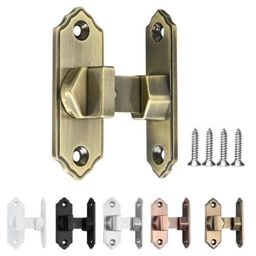 YFFSFDC 鍵引き戸 90度直角ドアロック留め具 ボルトロック、フリップラッチロック、ドアロック...