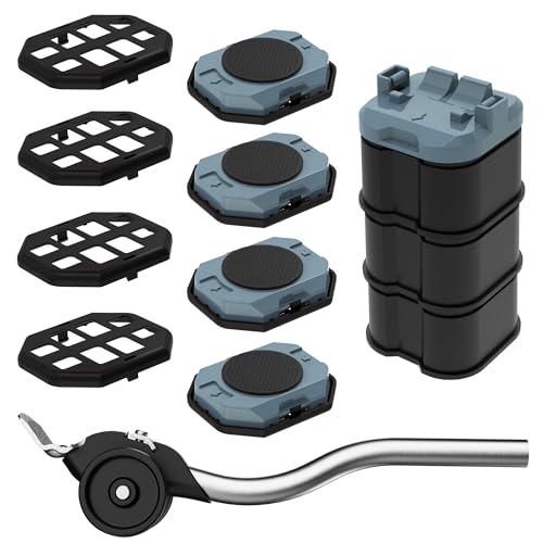 家具移動 ヘルパー 軽がるキャリー ドーリー 移動スライダー と 輪式 ツーインワン 耐荷重300K...