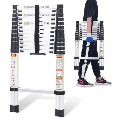 RIKADE 伸縮はしご 耐荷重150kg 軽量 持ち運びやすい 折り畳み 伸縮梯子 多機能アルミは...