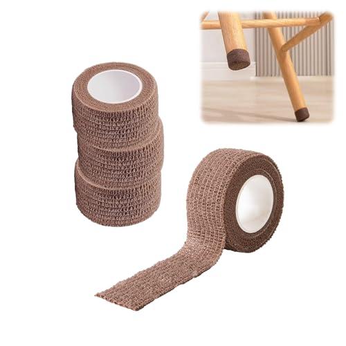 ESJNNK 椅子脚カバー 2.5cm*4m 4本セット イス脚カバー 足滑り止 パイプ椅子 椅子脚...