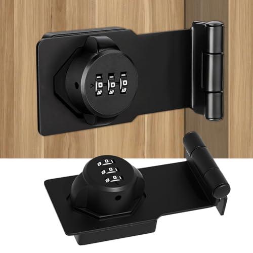 LOYELEY ドアロック 部屋鍵後付け 3桁ダイヤル式 鍵 落とし防止 引き戸 鍵 後付け 穴あけ...