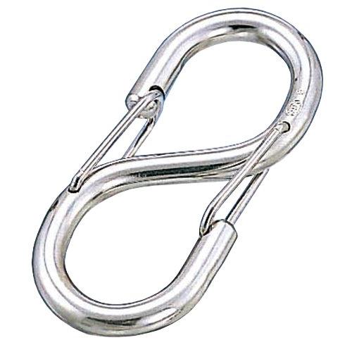 ステンレス金具 Sカンフック 全長75mm 開口部9mm 使用荷重30kgf