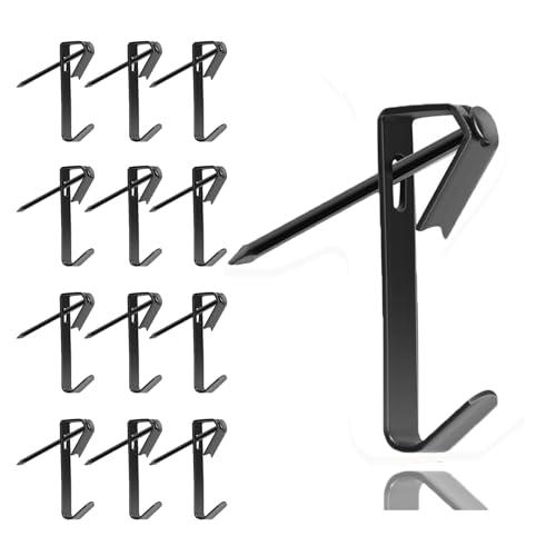 100個セット 石膏ボード用 壁 フック 黒 石膏ボード用 壁 ピン ブラック 安全荷重30ポンド（...