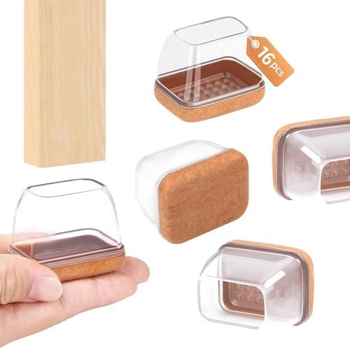 Ezprotekt 椅子脚カバー 長方形 16枚入り フェルト 椅子 あし カバー 傷防止 マット ...