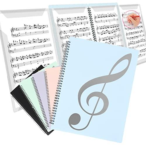 Solf ピティナ支部長監修 楽譜ファイル 4面 書き込める 台紙 見開き A4 10枚/40面 ピ...