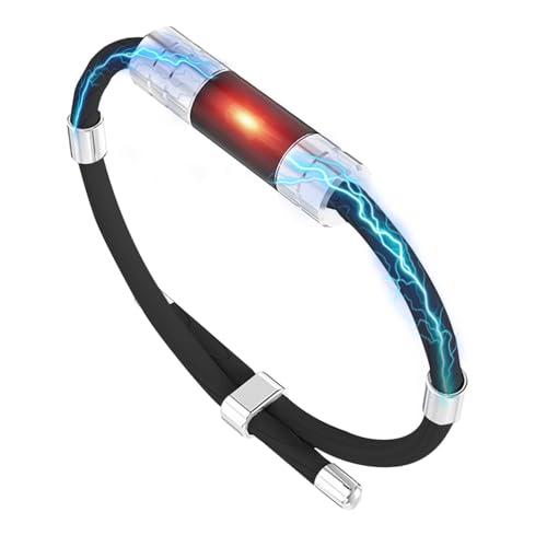 TRAOO 静電気除去 ブレスレット ファッショナブルデザイン静電 気防止 バングル ブレスレット ...