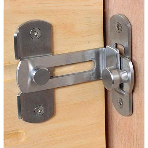 90ドアバックルボルトバーンドアロック直角曲げラッチハスプトイレドアと窓右角度90度ドアラッチバック...