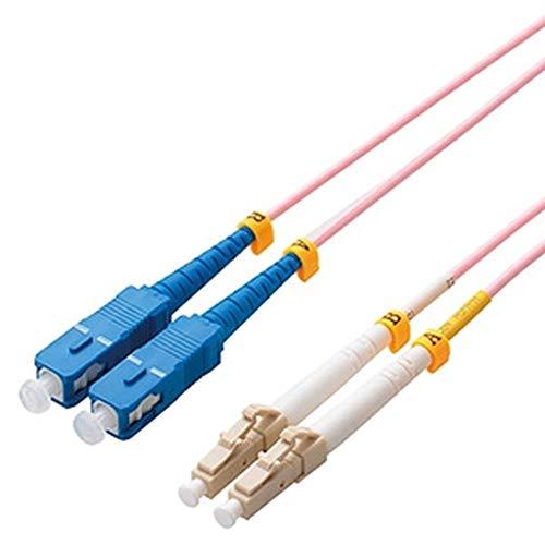 エレコム 光ファイバーケーブル マルチモード 10G LC-SC 10m OC-LCSC5OM3/1...