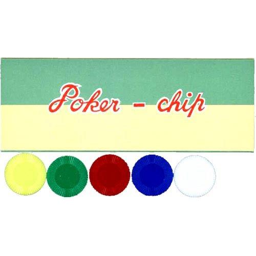 POKER CHIP P-22プラスチック製ポーカーチップ 5色組み100枚セット