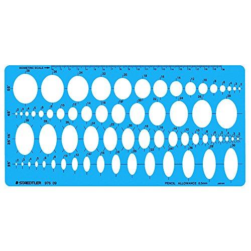 ステッドラー テンプレート 総合だ円定規 1枚 976 09