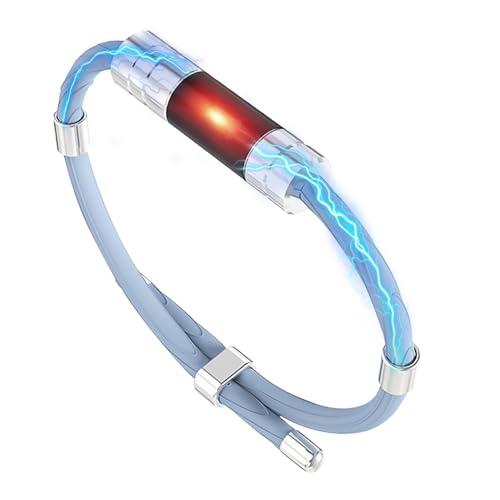 TRAOO 静電気除去 ブレスレット ファッショナブルデザイン静電 気防止 バングル ブレスレット ...