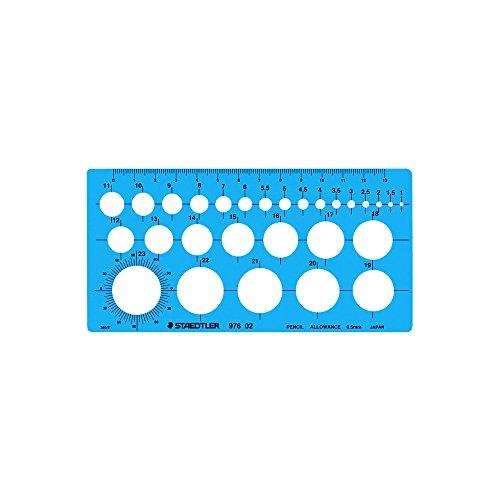 ステッドラー(STAEDTLER) テンプレート 円定規 (小) 1枚 976 02