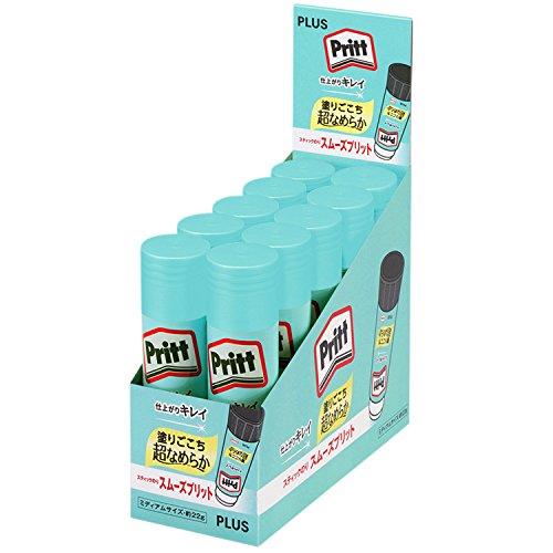 プラス スティックのり プリット スムーズプリット ミディアムサイズ 10本 29-717×10 水...