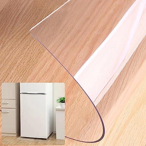 冷蔵庫 マット PVCキズ防止 凹み防止 床保護シート 70*75cm 厚さ2 mmフローリング 傷...