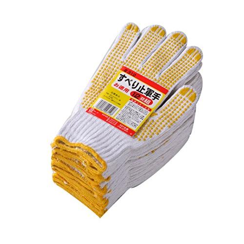 [丸和ケミカル] すべり止軍手12双組 312