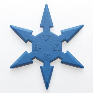 手裏剣 5種セット 忍者 コスプレ 練習用 ゴム製カラー十字手裏剣5色セット : 伊賀忍者衣装.com - 通販 - Yahoo