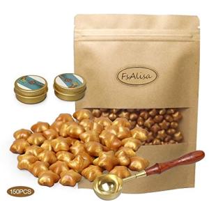 FsAlisa シーリングワックス 星型 シーリングスタンプ 小粒 封蝋 シーリング ワックス スタンプ 招待状 結婚式