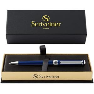 Scriveiner ボールペン 最高級 クローム仕上げ シュミット 黒リフィル 最高のボールペンギフトセット 男女 ビジ