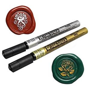 FsAlisa シーリングワックス 専用 カラーペン シーリングスタンプ 塗り メタリックマーカーペン DIY 封蝋 招待状