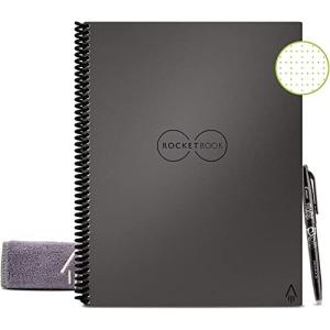 Rocketbook  スマート再利用可能ノートブック - ドットグリッド 環境に優しいノートブック Pilot