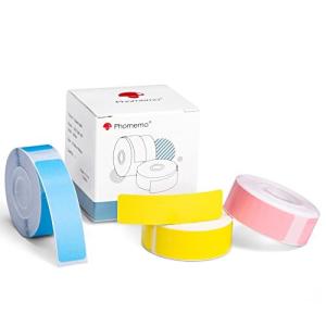 Memoqueen Q30 Q30S Q31 Q32 イエロー/ピンク/ブルーラベル 14mm*50mm 3ロール, 130 のラベル/ロール 防水 防油 強