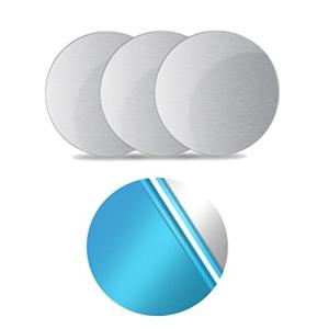 ステンレス スチールプレート マグネット吸着用 金属 プレート 薄い スマホ固定 粘着固定 3M 両面テープ (丸