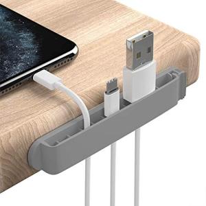PZOZ 3個入り ケーブルホルダー PC製 ケーブルクリップ 11穴 充電ケーブル 固定 USB コードクリップ 落下防止 ケ
