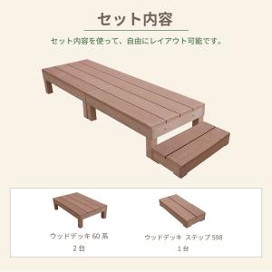 ウッドデッキ 人工木 60系 3点セット ナチ...の詳細画像1