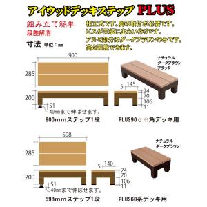 ウッドデッキ ステップ PLUS 人工木 ダー...の詳細画像2