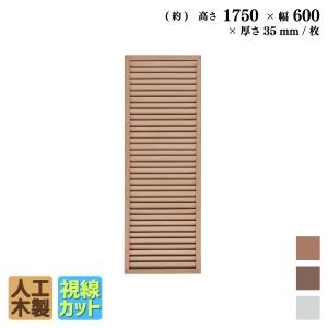 5月29日から発送　ルーバーラティス　人工木製　H175cm×W60cm　[1枚]　ナチュラル◯　R1756N 目隠し プラ フェンス diy