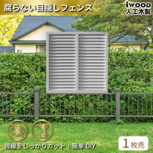 アイウッド ルーバーラティス 人工木製 H90cm x W90cm 1枚 ホワイト 樹脂製 腐らない 色あせない 目隠しフェンス 日除け 外構資材 爆買｜igarden