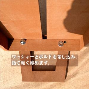 花台 フラワースタンド 人工木製 ナチュラル ...の詳細画像5